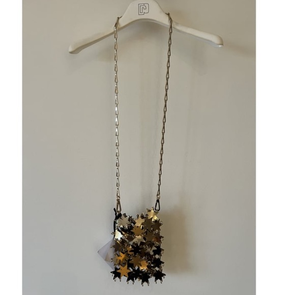 Paco Rabanne 1969 Gold Iconic Star Crossbody Bag - Picture 6 of 8